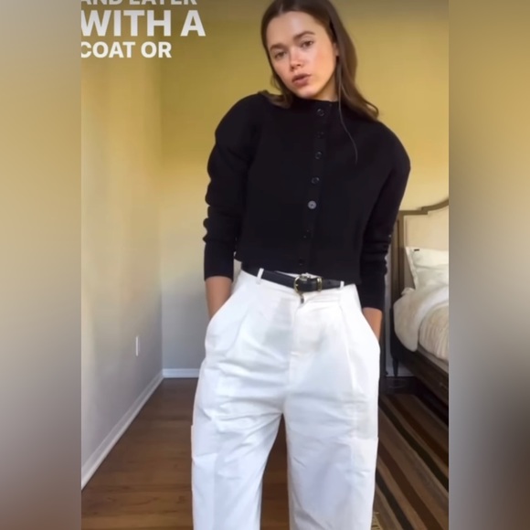 Zara shoulder pad knit cardigan - Picture 5 of 15